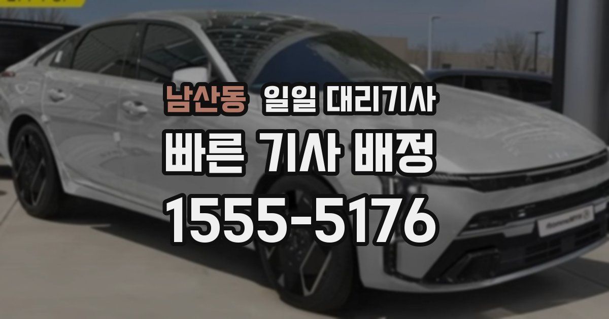 남산동 일일 대리기사