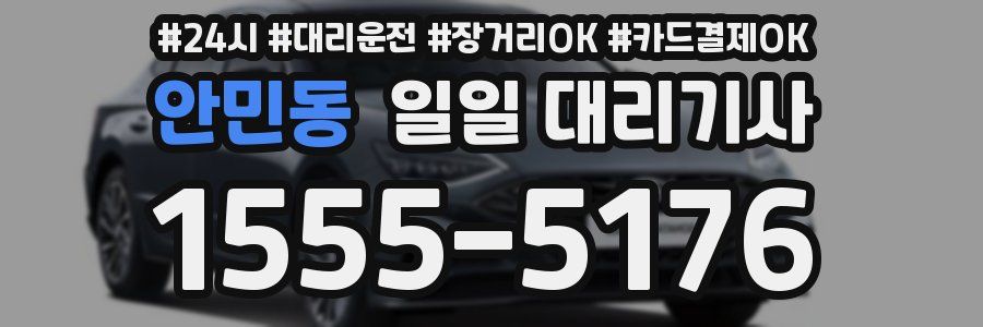 안민동 일일 대리기사