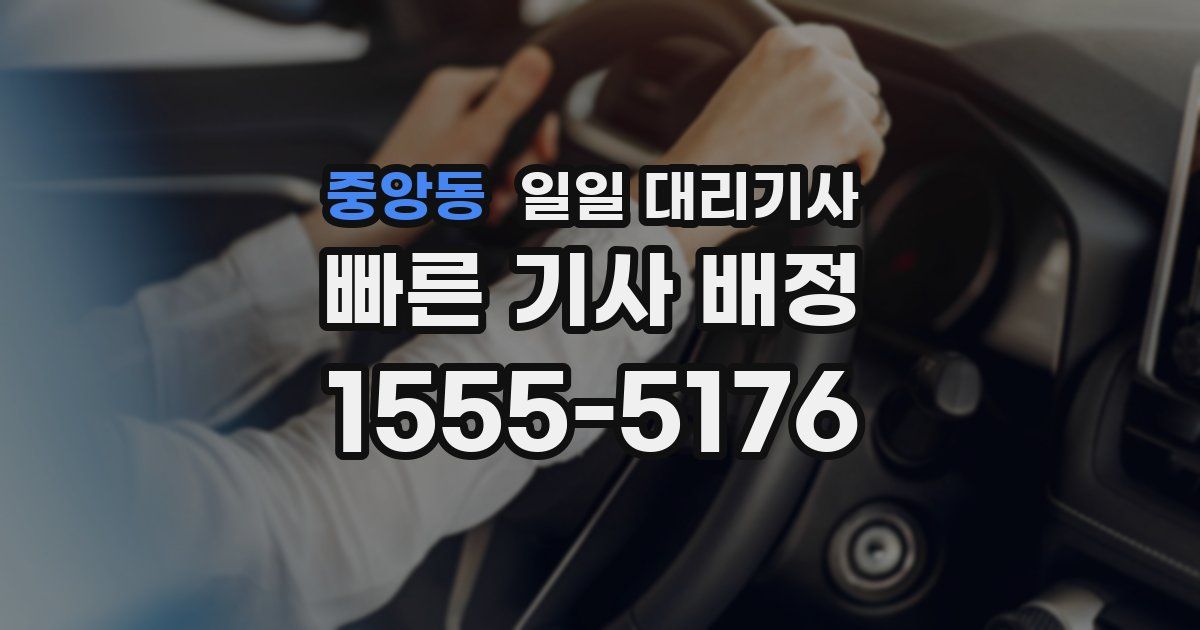 중앙동 일일 대리기사