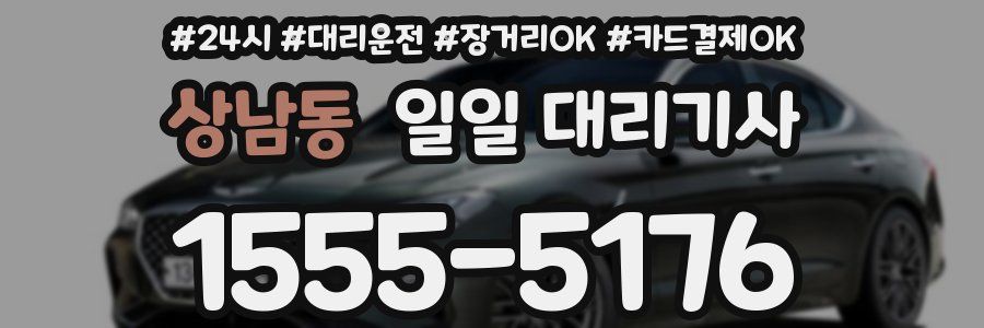 상남동 일일 대리기사