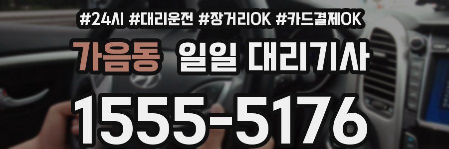 가음동 일일 대리기사