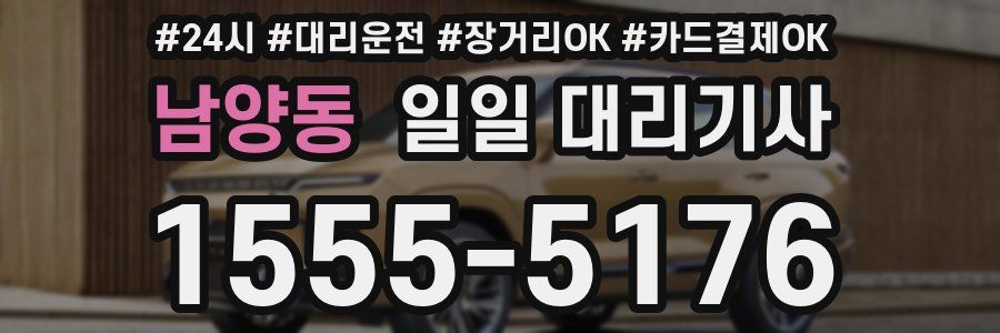 남양동 일일 대리기사