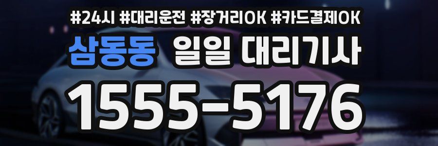 삼동동 일일 대리기사