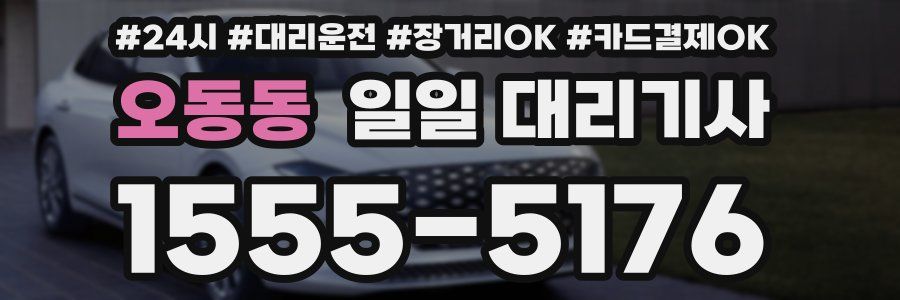 오동동 일일 대리기사