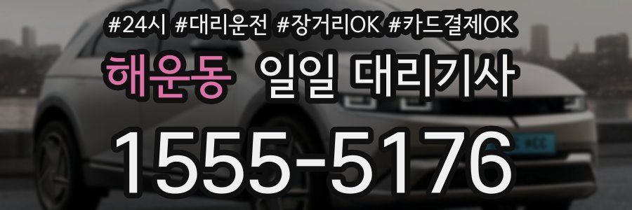 해운동 일일 대리기사