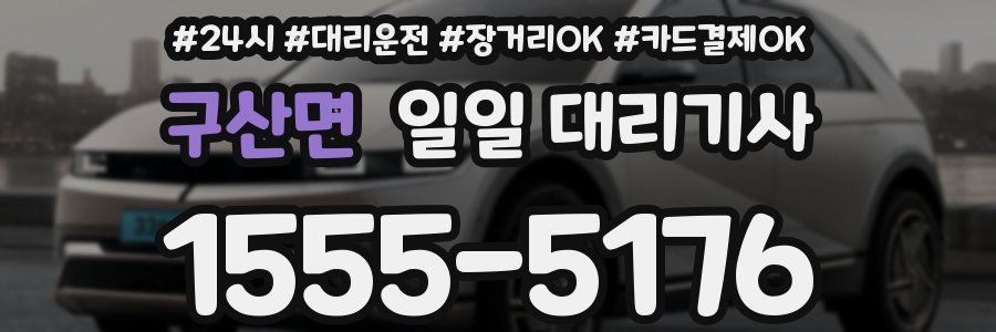 구산면 일일 대리기사