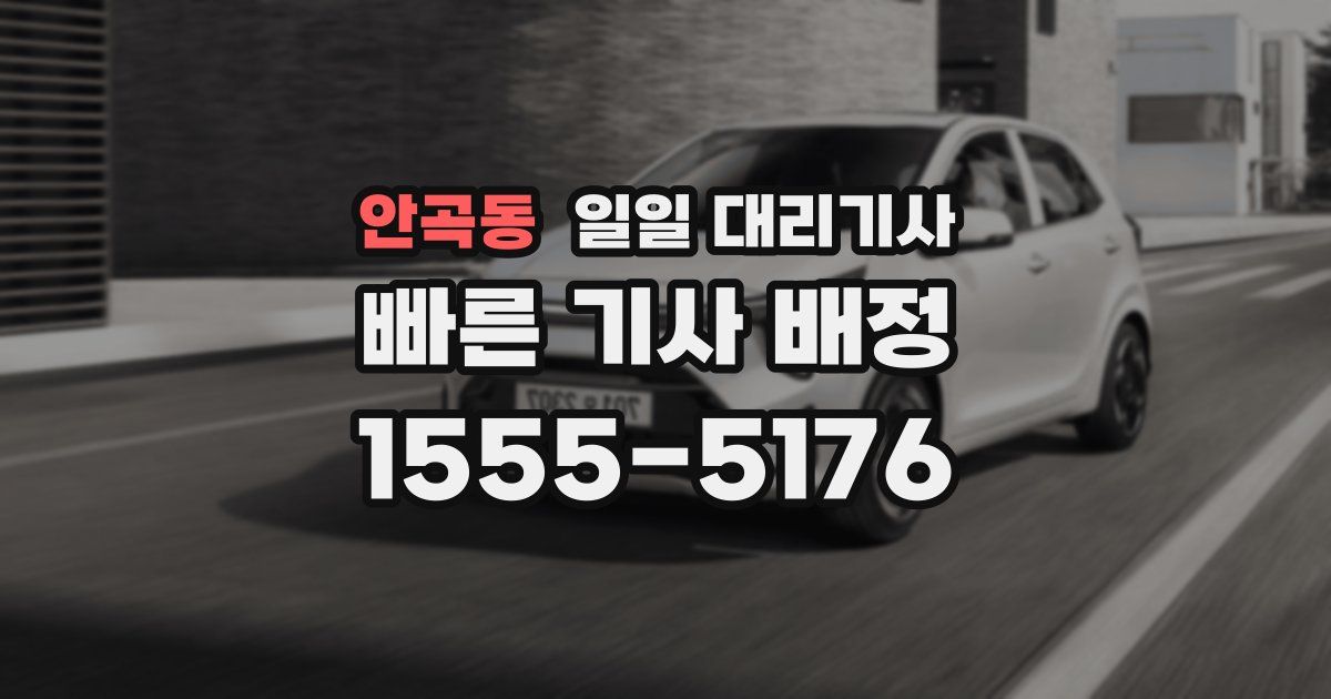 안곡동 일일 대리기사