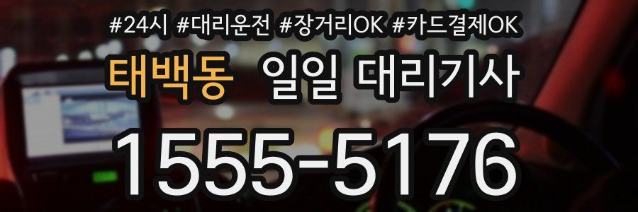 태백동 일일 대리기사