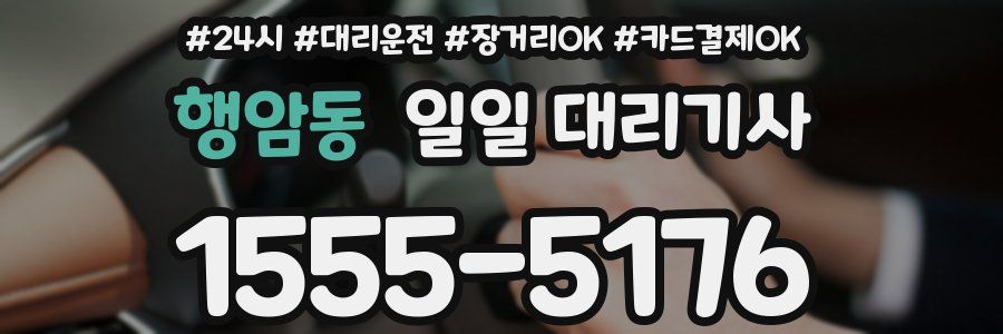 행암동 일일 대리기사
