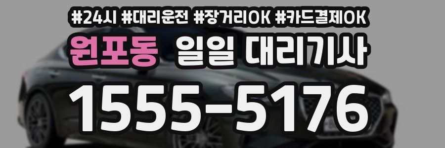 원포동 일일 대리기사