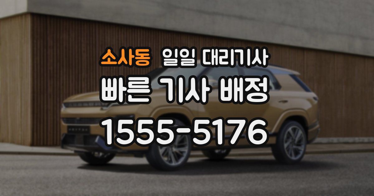 소사동 일일 대리기사