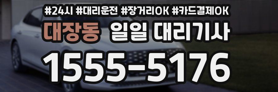 대장동 일일 대리기사
