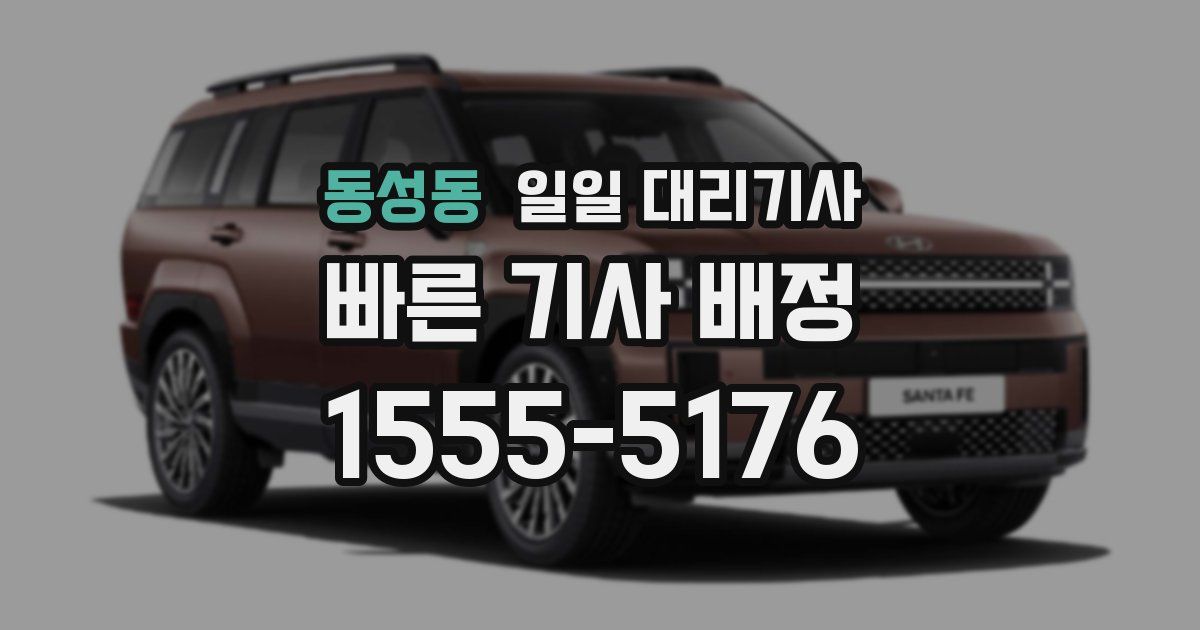 동성동 일일 대리기사