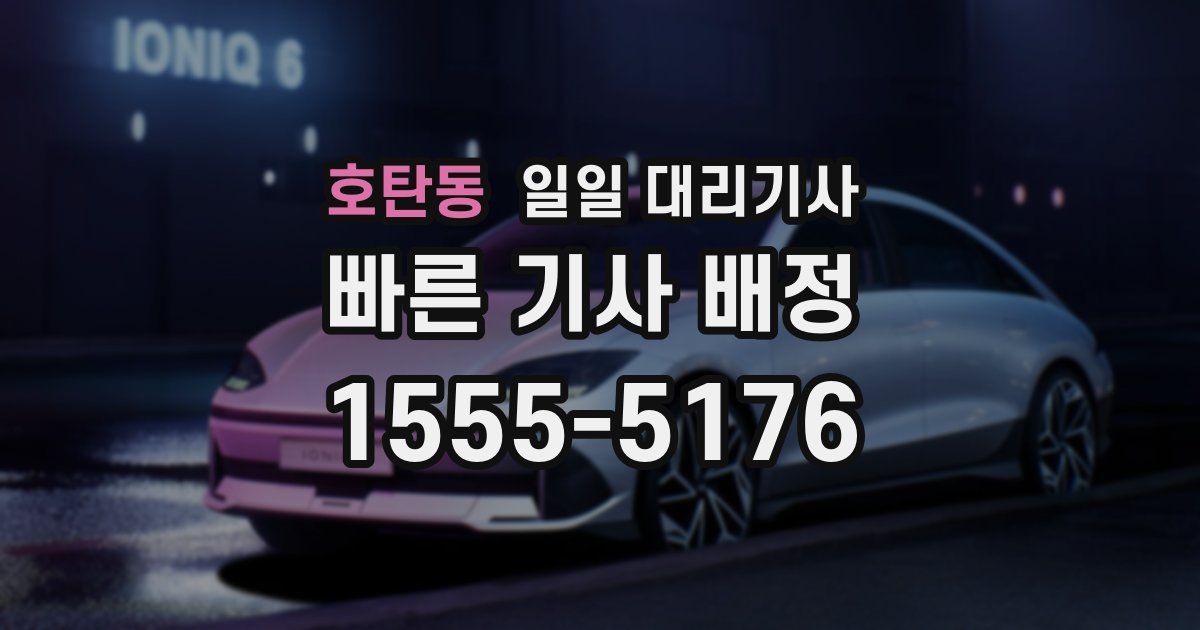 호탄동 일일 대리기사