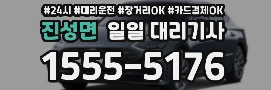 진성면 일일 대리기사