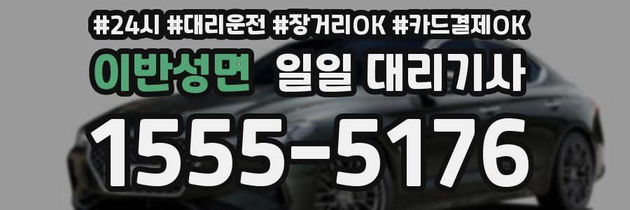 이반성면 일일 대리기사
