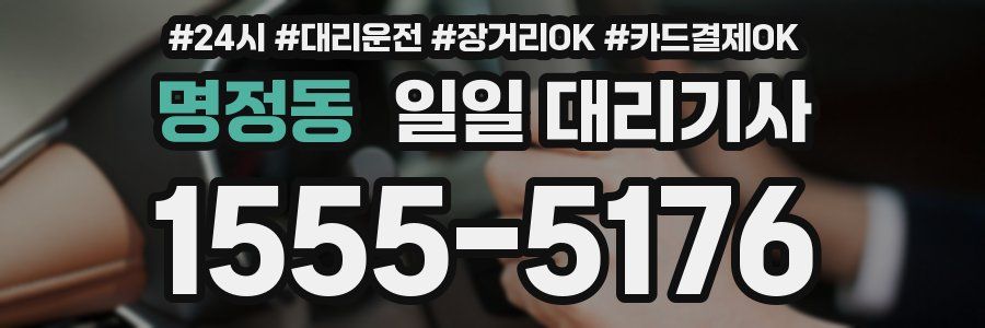 명정동 일일 대리기사