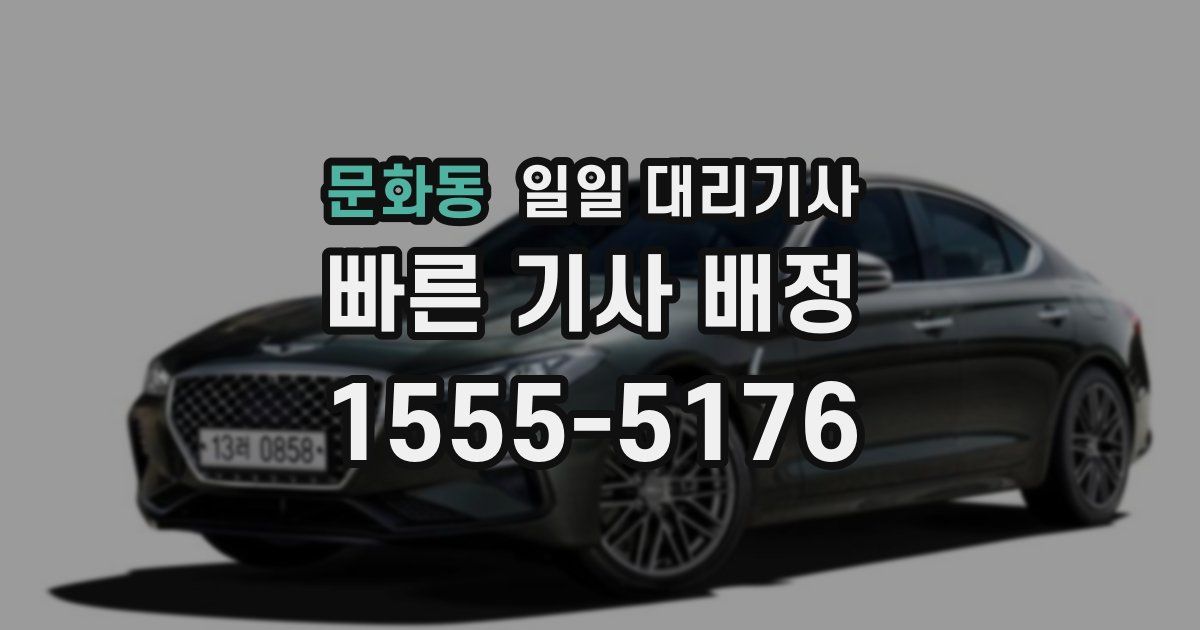 문화동 일일 대리기사