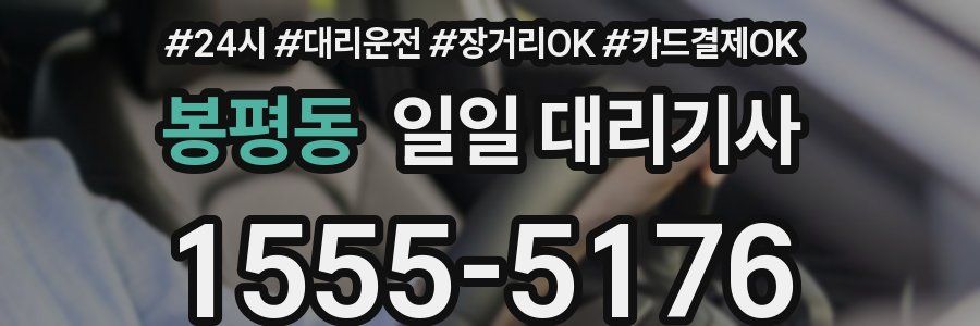 봉평동 일일 대리기사