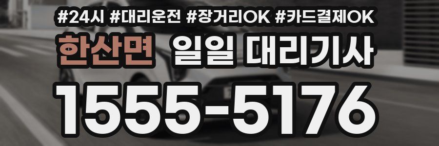 한산면 일일 대리기사