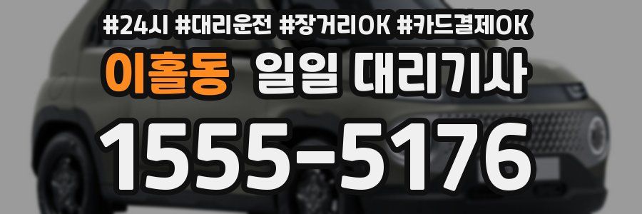 이홀동 일일 대리기사