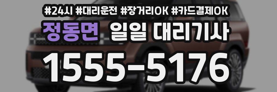 정동면 일일 대리기사
