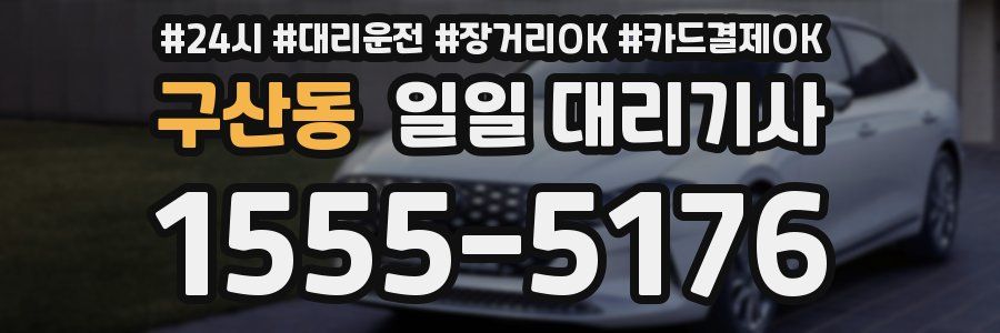 구산동 일일 대리기사
