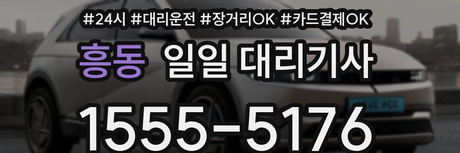 흥동 일일 대리기사