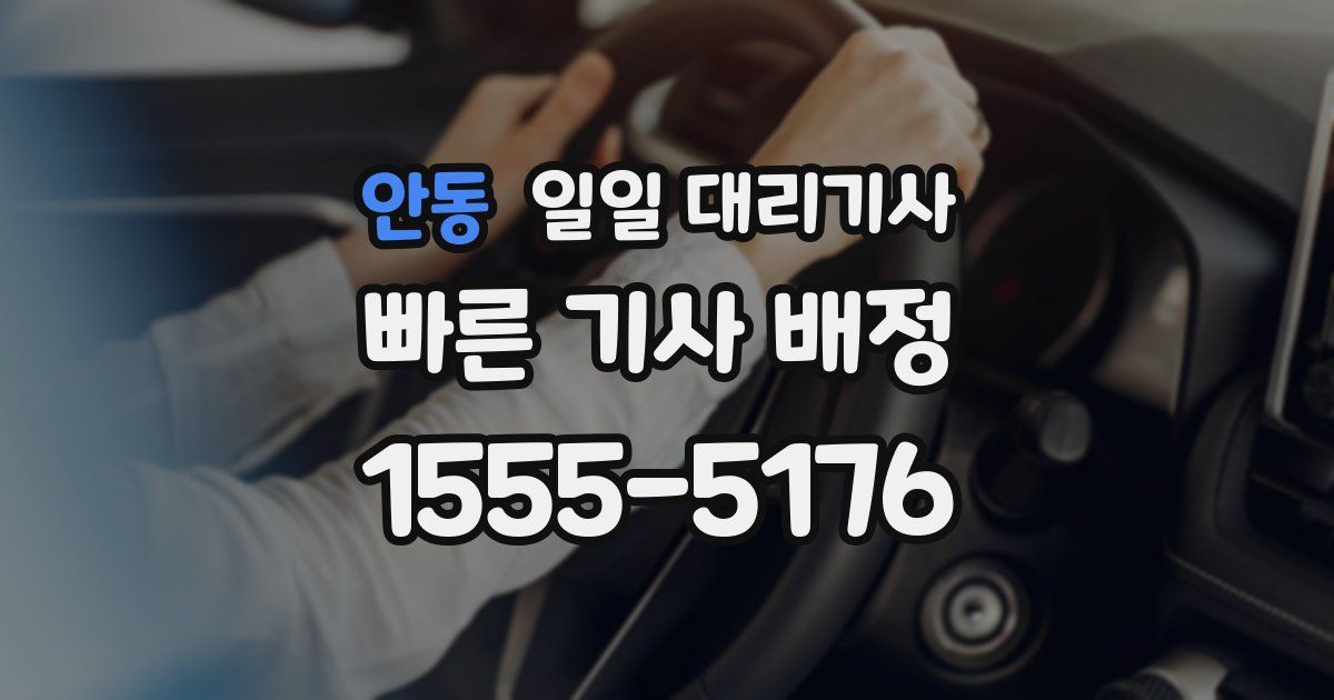 안동 일일 대리기사