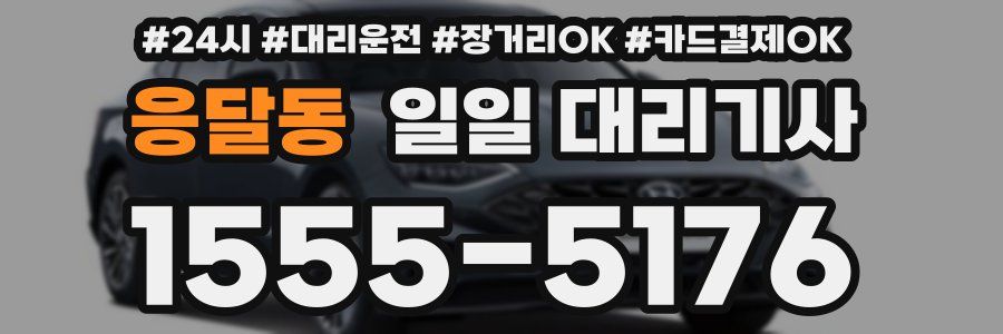 응달동 일일 대리기사