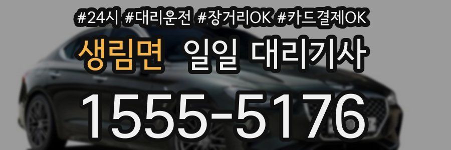 생림면 일일 대리기사