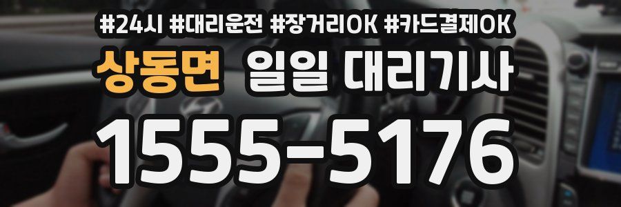 상동면 일일 대리기사