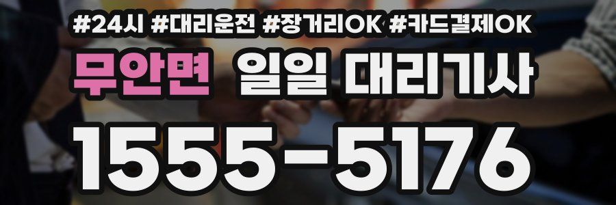 무안면 일일 대리기사