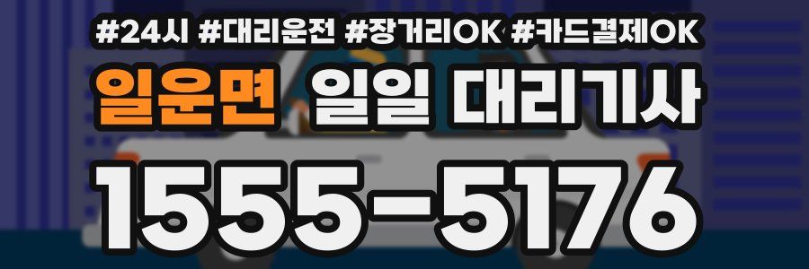 일운면 일일 대리기사