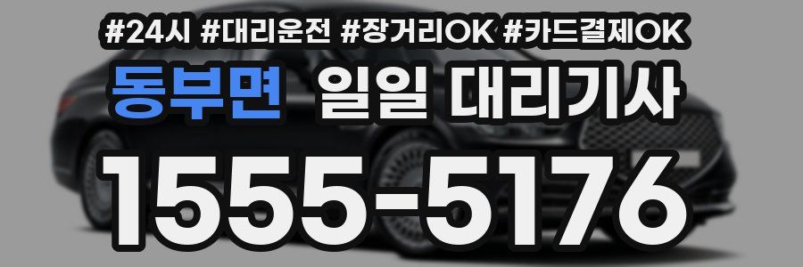 동부면 일일 대리기사
