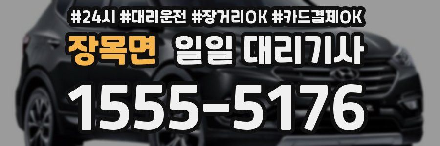 장목면 일일 대리기사