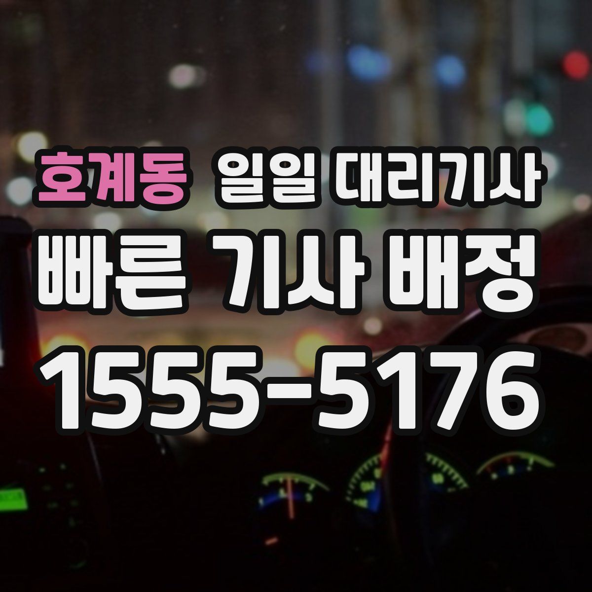 호계동 일일 대리기사