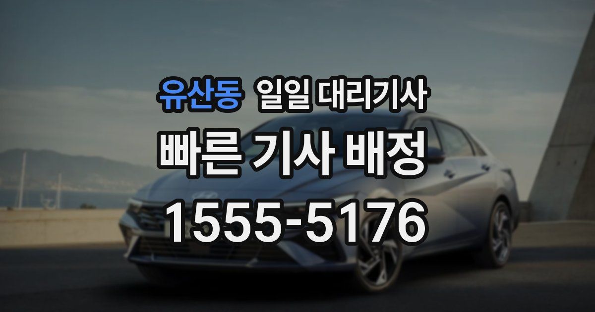 유산동 일일 대리기사