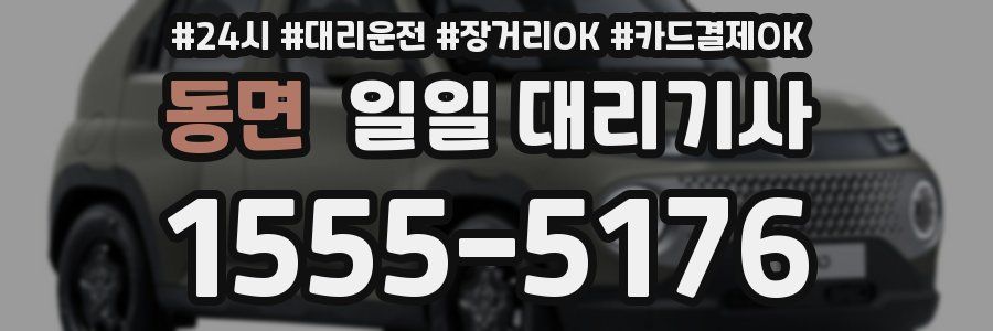 동면 일일 대리기사
