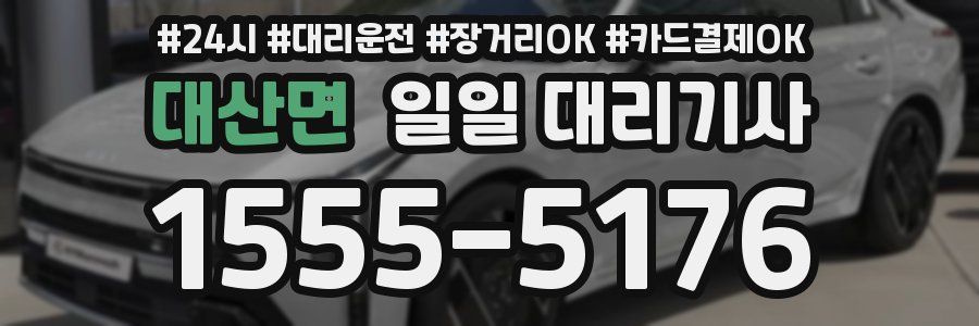 대산면 일일 대리기사