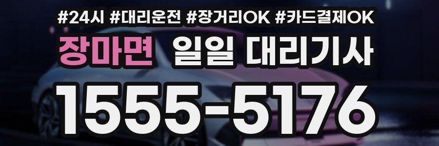 장마면 일일 대리기사