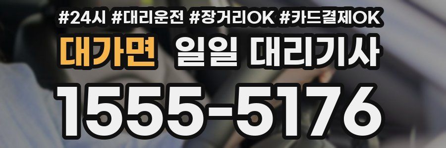 대가면 일일 대리기사