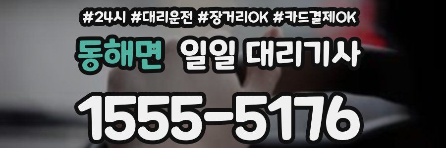 동해면 일일 대리기사