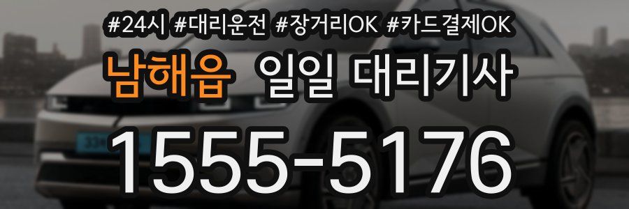 남해읍 일일 대리기사