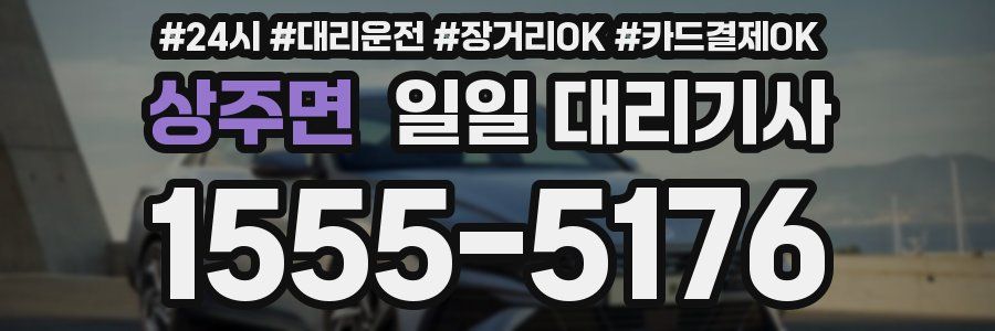 상주면 일일 대리기사