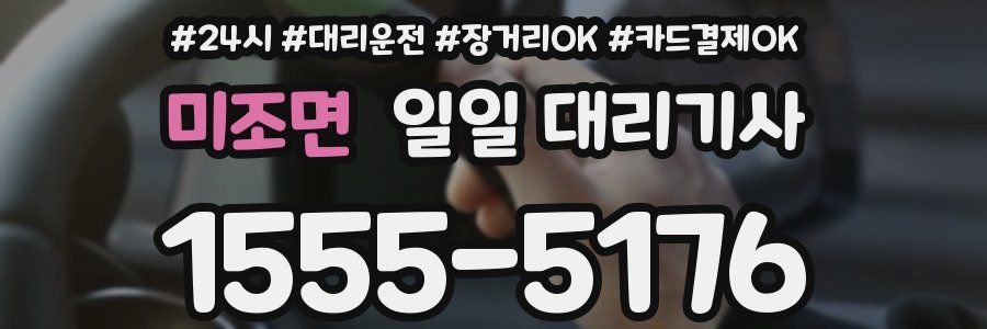 미조면 일일 대리기사