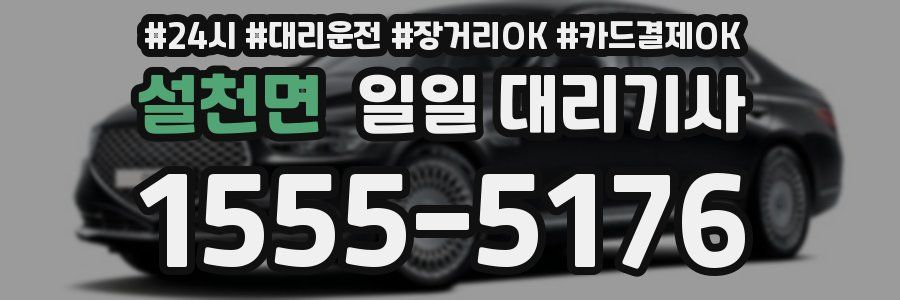 설천면 일일 대리기사