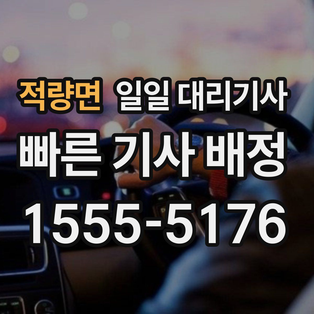 적량면 일일 대리기사