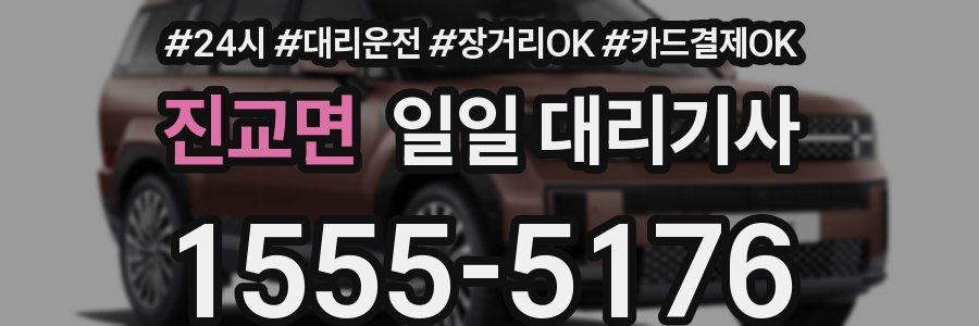 진교면 일일 대리기사