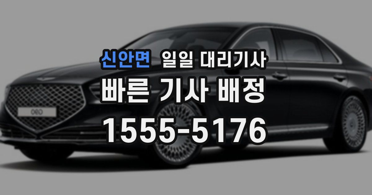 신안면 일일 대리기사